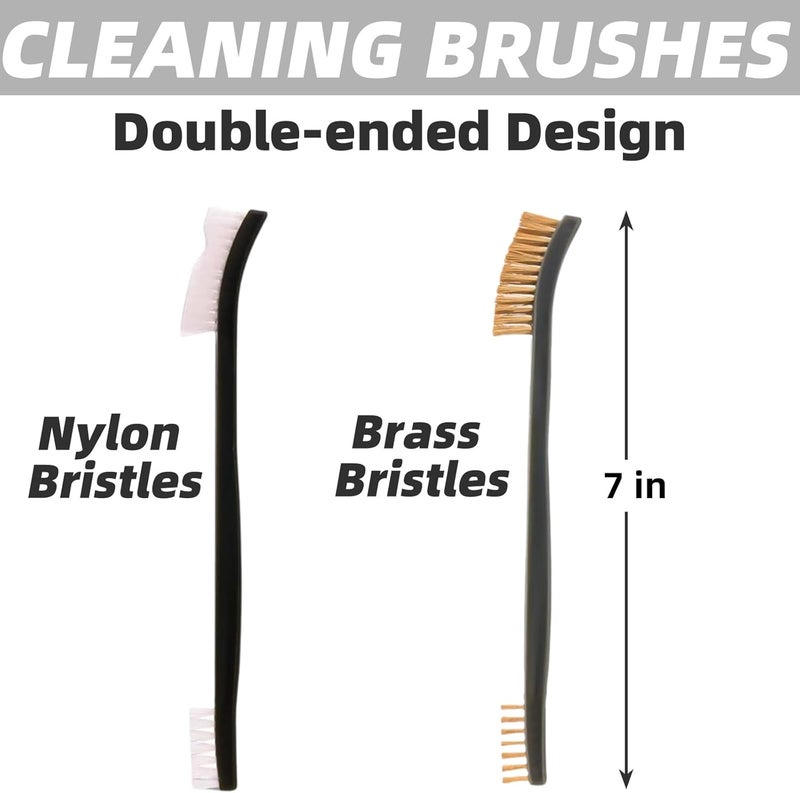 Magsaddle .223/5.56 or .308/7.62 Chamber Cleaning Kit - Bronze Chamber Brush, Nylon Chamber Brush, Cotton Chamber Mop, Cotton Swabs,Nylon & Metal Cleaning Pick, Chamber Gun Cleaning Supplies - Image 3